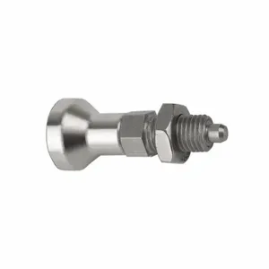 KIPP K0632.002412AO Spring Plunger, With Locking Nut, Stainless Steel | CR7DUV 53EC67