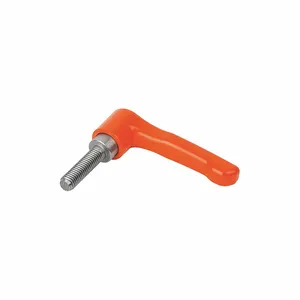 KIPP K0738.3102X30 Adjustable Handle, Straight, Zinc Handle, M10 Thread Size, 30 mm Stud Length | CR6TUJ 53FC29