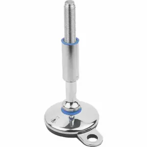 KIPP K1303.208024X140 Machine Leveling Foot w/Mounting Flange, M24 Thread Size, 79 mm Bolt Length, Nitrile | CR7AFZ 802JA1