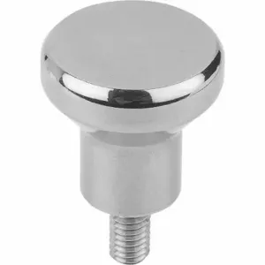 KIPP K1309.2004X8 Hygienic USIT Knob, 316L Stainless Steel, Mushroom, External Threads, M4 Thread Size | CR7BWC 802KR8