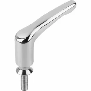 KIPP K1317.312X25 Adjustable Handle, External Threads, 316L Stainless Steel, M12 Thread Size | CR6RYD 802KN6