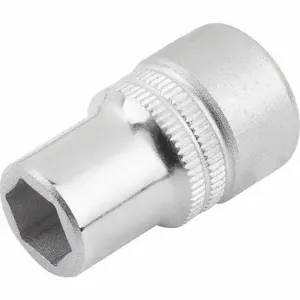 KIPP K1361.1612 Hygienic Socket, Chrome Plated, Steel, Hex, 1/2 Inch Drive Size, 16 mm Socket Size | CR7CLM 802KU4