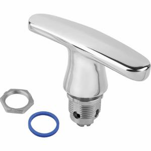 KIPP K1452.1188 Hygienic Keyless Cam Lock, T-Handle, Stainless Steel, FDA Compliant Blue Silicone Seal | CR6ZRF 802HM2