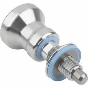 KIPP K1698.0320812 Hygienic Indexing Plunger, M12 x 1.50 mm, Locking, Hardened 316L Stainless Steel | CR7CEQ 802JV6