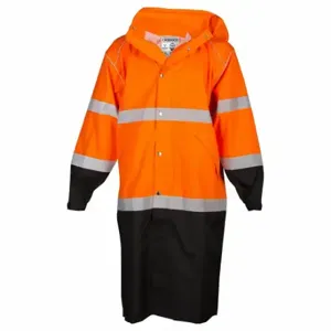 KISHIGO RWJ109-L-XL Orange Hi-vis Long Rain Jacket | CR7EFW 806GR1