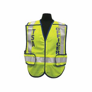 KISHIGO T280B-2X-4X Breakaway High Visibility Vest, U, 2XL/3XL, Lime, Mesh Polyester, Zipper, Breakaway | CR7EBU 5UXP2