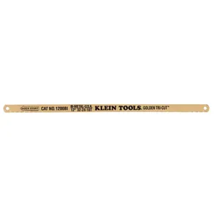 KLEIN TOOLS 1200BIP Golden Tri-Cut Blades, Length 12 Inch, 10 Pack | CE4ZBM