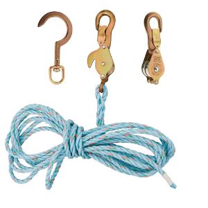KLEIN TOOLS 180230SSR Anchor Hook Spliced Block And Tackle | CE4XLQ
