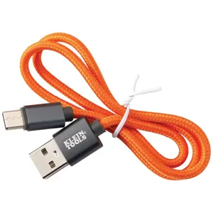 KLEIN TOOLS 29202 USB Charging Cable, USB-C Input, USB-A Output, 20 Inch Cord Length | CF3QNW 29202-6