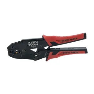 KLEIN TOOLS 3005CR Ratcheting Crimper, Insulated Terminals, 10 To 22 AWG | CE4XFE 34400-8