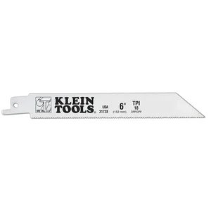 KLEIN TOOLS 31728 Saw Blade for Heavy Metal, Teeth Per Inch 18, Blade Length 6 Inch, 5 Pack | CE4YGF 64009-4