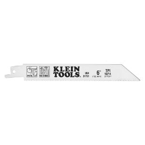 KLEIN TOOLS 31731 Reciprocating Saw Blades, 10/14 TPI, 6 Inch Size, 5 Pack | CE4WZY 69111-9