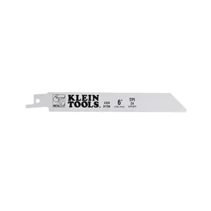 KLEIN TOOLS 31734 Reciprocating Saw Blade, Teeth Per Inch 24, Blade Length 6 Inch | CE4YGM 64047-6