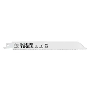 KLEIN TOOLS 31741 Reciprocating Saw Blades, 10/14 TPI, 8 Inch Size, 5 Pack | CE4XAA 69108-9