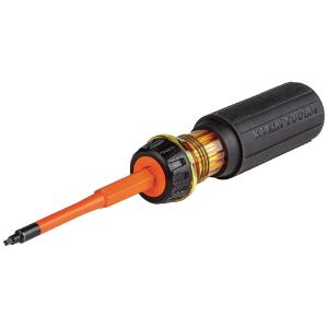 KLEIN TOOLS 32287 Flip Blade Screwdriver, 2 In 1, Insulated, Square, #1, #2 | CE4XDH 32287-7