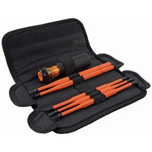 KLEIN TOOLS 32288 Interchangeable Screwdriver Set, Insulated, 8 In 1 | CE4XDJ 32288-4