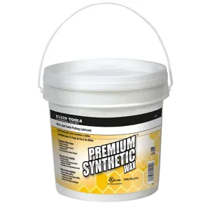 KLEIN TOOLS 51012 Premium Synthetic Wax Bucket, Capacity 1 Gallon | CE4XQN 51012-0