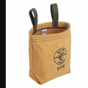 KLEIN TOOLS 5179S Water-Repellant Canvas Pouch - Snap, Tool Belts | CR7EZF 40Y964