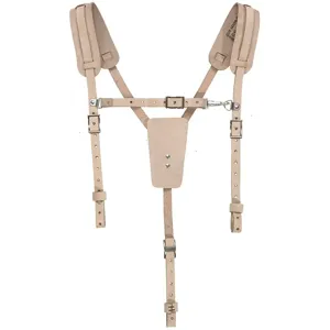 KLEIN TOOLS 5413 Soft Leather Work Belt Suspenders | CE4YTM 60211-5