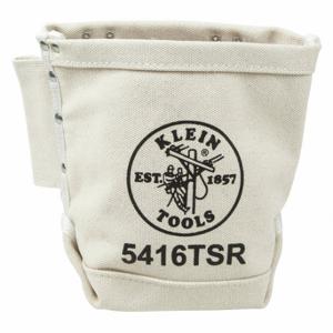 KLEIN TOOLS 5416TSR Tool Pouch, 1 Pockets, Bull P Inch, Belt Slot, For 3 Inch Max Belt Width, Open Top | CR7EZA 484T58
