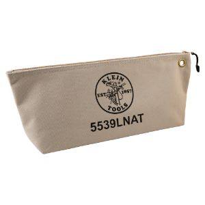 KLEIN TOOLS 5539LNAT Zipper Canvas Bag, Large | CE4XKB 55926-6