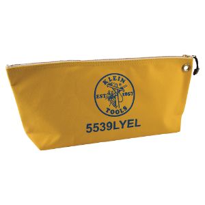 KLEIN TOOLS 5539LYEL Canvas-Tasche mit Reißverschluss, groß, gelb | CE4XKD 55929-7