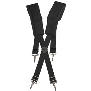 KLEIN TOOLS 55400 Suspenders, 1.5 Inch Strap Width, Black | CE4WCG 55400-1