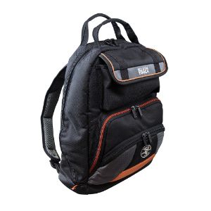 KLEIN TOOLS 55475 Tool Bag Backpack, 35 Pockets, 17.5 Inch Size, Black | CE4XBX 55475-9
