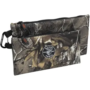 KLEIN TOOLS 55560 Camo Zipper Bags, 2 Pack | CE4WQK 55560-2