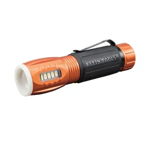 KLEIN TOOLS 56028 Flashlight, With Worklight | CE4WTZ 56028-6