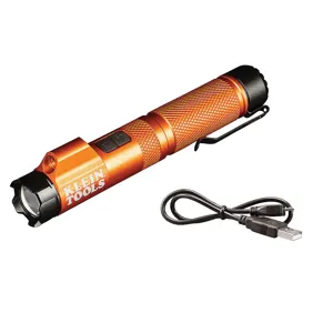 KLEIN TOOLS 56040 Rechargeable Focus Flashlight, With Laser | CE4WZV 56040-8