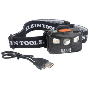 KLEIN TOOLS 56048 Rechargeable Headlamp, Strap, 400 Max. Lumens, LED Bulb, ABS | CF3QQT 56048-4