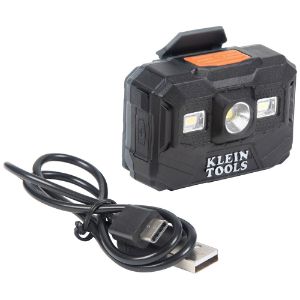 KLEIN TOOLS 56062 Rechargeable Headlamp and Worklight, 300 Max. Lumens, LED Bulb, ABS | CF3QQW 56062-0
