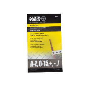 KLEIN TOOLS 56253 Wire Marker Book, Black Letters, Numbers and Symbols | CE4WYD 56253-2