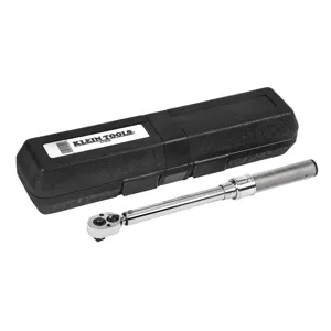 KLEIN TOOLS 57005 Torque Wrench, Square Drive, 3/8 Inch Drive Size | CE4VUL 57005-6