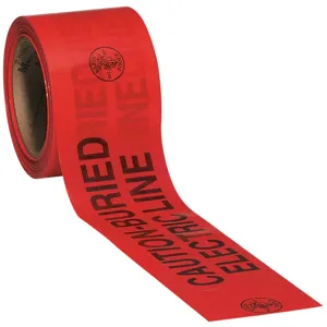 KLEIN TOOLS 58002 Caution Barricade Warning Tape, 3 x 200 Feet | CE4YKX 58002-4