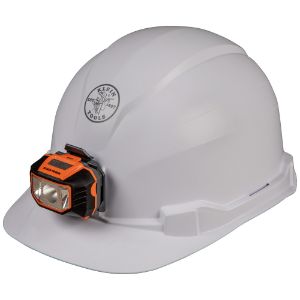 KLEIN TOOLS 60107 Hard Hat, Non vented, Cap Style, With Headlamp | CE4XCB 60078-4