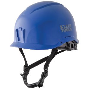 KLEIN TOOLS 60147 Safety Helmet, Non-Vented, Class E, 6.5 To 8 Size, ABS, Blue | CF3QRN 60147-7