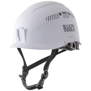KLEIN TOOLS 60149 Safety Helmet, Vented, Class C, 6.5 To 8 Size, ABS, White | CF3QRQ 60149-1