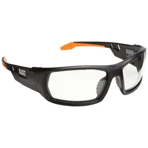 KLEIN TOOLS 60163 Safety Glass, Full Frame, Clear Lens, Polycarbonate Lens | CF3QRX 60163-7