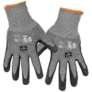 KLEIN TOOLS 60185 Cut Resistant Glove, Cut Level 2, Touchscreen, Large, 2 Pair | CF3QTL 60185-9