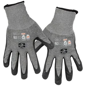 KLEIN TOOLS 60197 Cut Resistant Glove, Cut Level 2, Touchscreen Capable, Extra Large, 2 Pack | CF3QTQ 60197-2