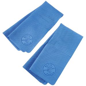 KLEIN TOOLS 60230 Cooling Towel, 13 x 29.5 Inch Size, PVA, Blue, 2 Pack | CF3QTT 60230-6