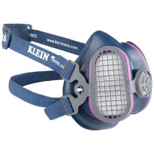 KLEIN TOOLS 60244 Half Mask Respirator, Reusable, P100 Particulate Protection, M/L, TPE | CF3QTU 60244-3