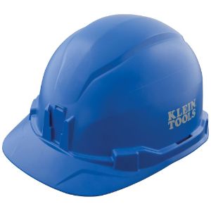 KLEIN TOOLS 60248 Hard Hat, Non Vented, Cap, Class E, 6.5 To 8 Size, ABS, Blue | CF3QTX 60248-1