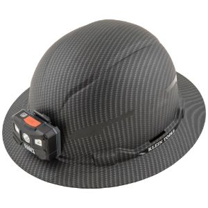 KLEIN TOOLS 60346 Hard Hat, Non Vented, Full Brim, Lamp, Class E, 6.5 To 8 Size, ABS | CF3QUD 60346-4