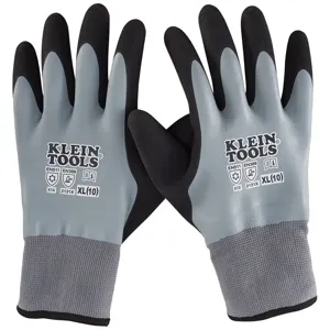 KLEIN TOOLS 60390 Cold Protection Gloves, Water Resistant, Extra Large | CF3QUP 60390-7