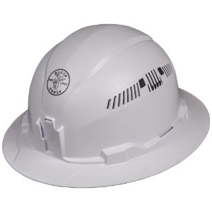 KLEIN TOOLS 60401 Hard Hat, Vented, Full Brim Style | CE4XCG 60082-1