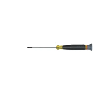 KLEIN TOOLS 6133 Electronics Screwdriver, Tip Type #0 Phillips, Shank Length 3 Inch | CE4ZBP