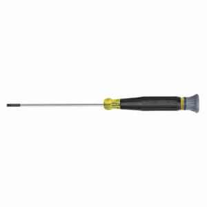 KLEIN TOOLS 614-4 Precision Slotted Screwdriver, 1/8 Inch Tip Size, 7 1/2 Inch Length, 4 Inch Shank Length | CR7EWW 335C97